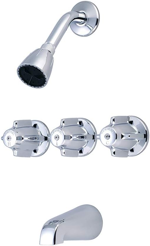 Central Brass 80868-Z Three Handle Tub and Shower Set