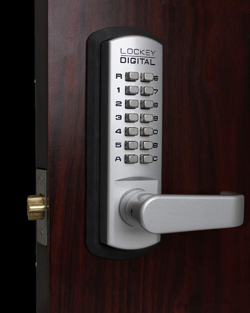 Lockey 3835SCMG Lockey 3835 3000 Series Keyless Entry Single Combination Mechanical Lever Set with Optional Passage Function