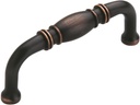 Amerock | Cabinet Pull | Oil Rubbed Bronze | 3 inch (76 mm) Center to Center | Granby | 1 Pack | Drawer Pull | Drawer Handle | Cabinet Hardware