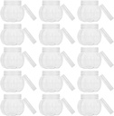 UPKOCH 24pcs Pumpkin Shaped Candy Jar Transparent Storage Container for Halloween Treats for Dried Fruits Snacks Biscuits Multi-functional Decoration Organization