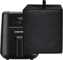 Dust Cover for Chefman Mini Air Fryer, Heavy Duty Heat-resistant Waterproof Nylon Fabric Dust Protective Air Fryer Cover Compatible with CHEFMAN 2 Qt Mini Air Fryer RJ38-2T (Black)
