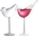 Bird-Shaped Cocktail Glass Set of 2, 5oz Unique Martini Glasses - Perfect for Champagne and Wine (2 SET)