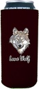 Lone Wolf 16 oz. Can Coolie (Burgundy, 1)