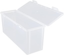 ABOOFAN Clear Medium Refrigerator Storage Box for Bread and Food Sealed Crisper Container Fridge Organizer for Kitchen Pantry and Household Storage