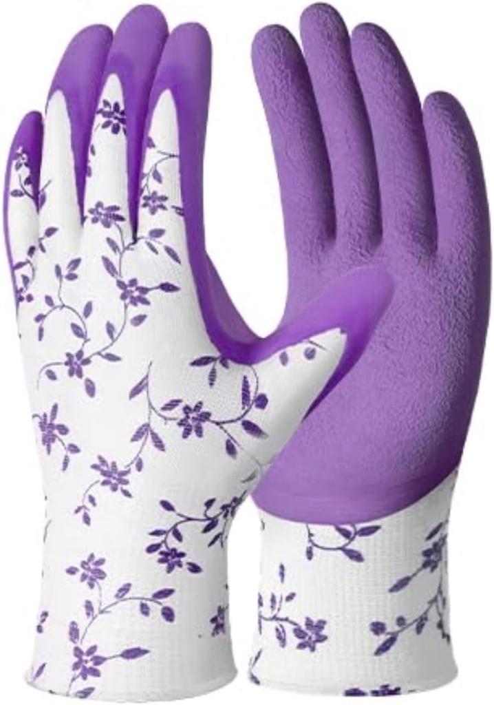 Women's Gardening Gloves- Breathable Latex Gardening Gloves，Outdoor Protective Work Glove，Gardening Gifts