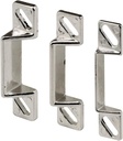Prime-Line K 5148 1-11/16 In. Zinc Diecast Constructed Strike Plate Assortment for Use with Storm Door and Screen Door Latching Hardware (1 Set)