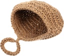 Teardrop Hanging Wall Basket Handwoven Jute Storage for Garlic and Vegetables Unique Space-saving Decor for Kitchen and Dining Room Capacity Fruit Holder