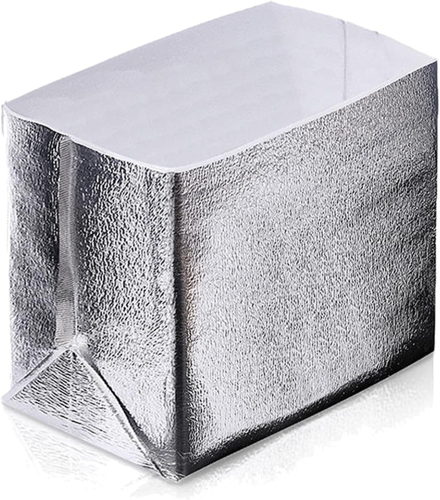 Aluminum thermal bag,Insulation Delivery Bags Insulated Metalized Box Liners 13.4" x 9" x 13" Thermal Box Liners 6 PCS for Lunch Box Shopping Bag