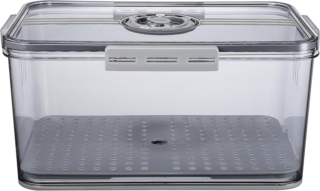 Food Storage Box Timer Fruit Bread Organizer Storage Bin Lid Fresh Keep Box Easy to Clean