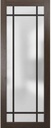 SARTODOORS Slab Barn Door Panel Frosted Glass | Planum 2112 Chocolate Ash | Sturdy Finished Doors | Pocket Closet Sliding-32 x 80"