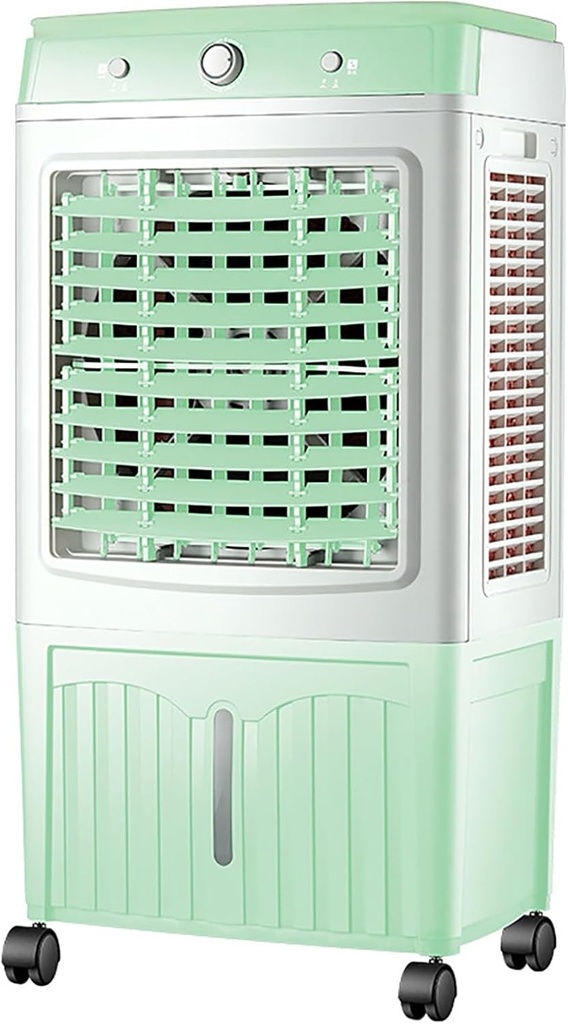Evaporative Air Cooler, Swamp Cooler, Portable Air Conditioners, Mechanical Knob Operation, 3 Wind Speed, Swing Left and Right, for Home Workshop