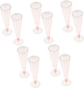 Alipis 10pcs Glitter Disposable Plastic Goblets Lightweight Party Cocktail Glasses for Wedding Banquet Home Use Safe and Practical Red Wine Flutes