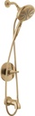 Delta Nicoli 14 Series Brushed Gold Bathtub Shower Faucet Set with Handheld Shower Head, Valve Trim Kit, Champagne Bronze 144749-CZ-HS (Valve Included)