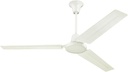 Westinghouse 7840900 Industrial 56-Inch Three-Blade Ceiling Fan with J-Hook Installation System, White, Wall Control
