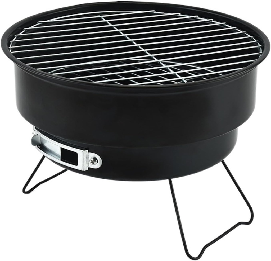 Charcoal Grills Outdoor Barbecue Grill Round Charcoal Grill Outdoor Camping Charcoal Grill Wood Stove Household Barbecue Grill