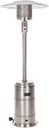Fire Sense 01775 Performance Series Patio Heater With Wheels 50,000 BTU Output Electronic Ignition System Portable Outdoor Propane Heater - Unpainted Stainless Steel