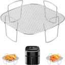Air Fryer Basket for Nuwave Oven, Steel Grill Basket, Non-stick Mesh Basket Set, Air Fryer Tray Wire Rack Roasting Basket