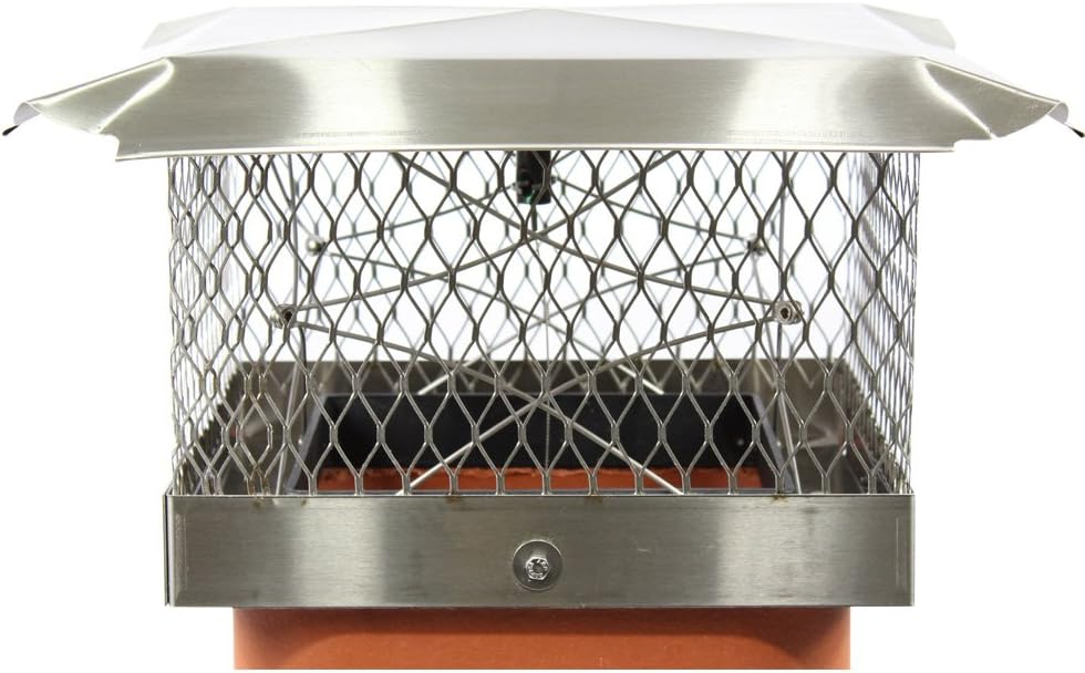 Top Damper Plus - 13" x 13" Chimney Dampers, Stainless Steel & Aluminum, Energy Efficient Seal