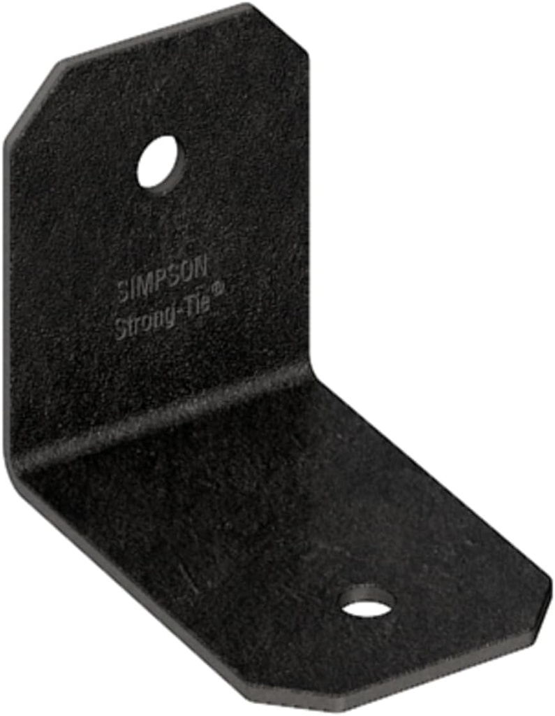 Simpson Strong-Tie APVA21 Outdoor Accents Avant Collection ZMAX, Black Powder-Coated 90 Angle for 2X (Pack of 90)