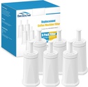 6 Pack Upgrade Water Filters Compatible with Breville BES880 Barista Touch, BES990 BES980 Oracle Touch and BES878 BES920 Bambino ClaroSwiss Sage Espresso coffee Machine, #BES008WHT0NUC1