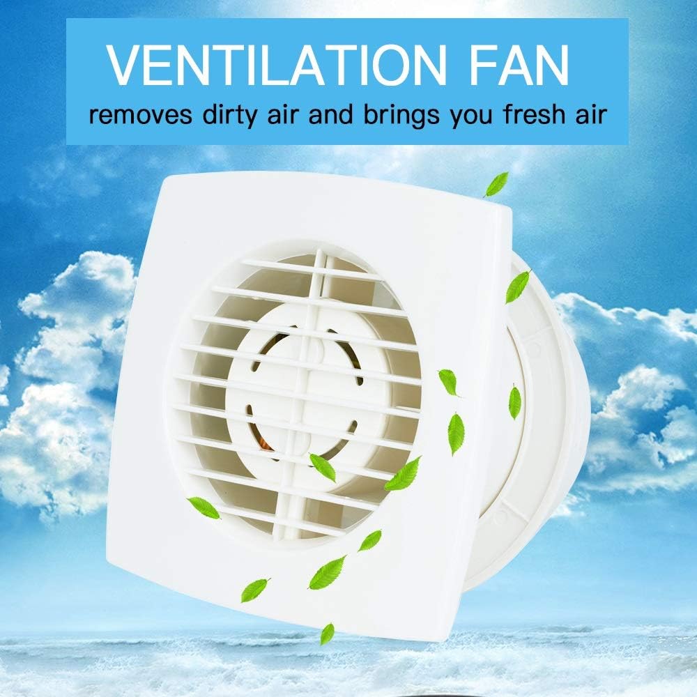 Air Circulator Bathroom Garage Exhaust Fan,Wall Mount Ceiling Mounted Fan Built in Household Ventilation Fans