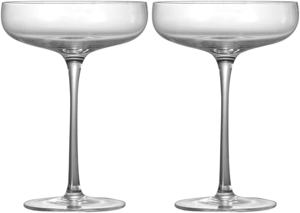 Cabilock 2pcs Crystal Glass Goblet Elegant Mixing Glass for Wine and for Home Bar Unique Design Superb Craftsmanship