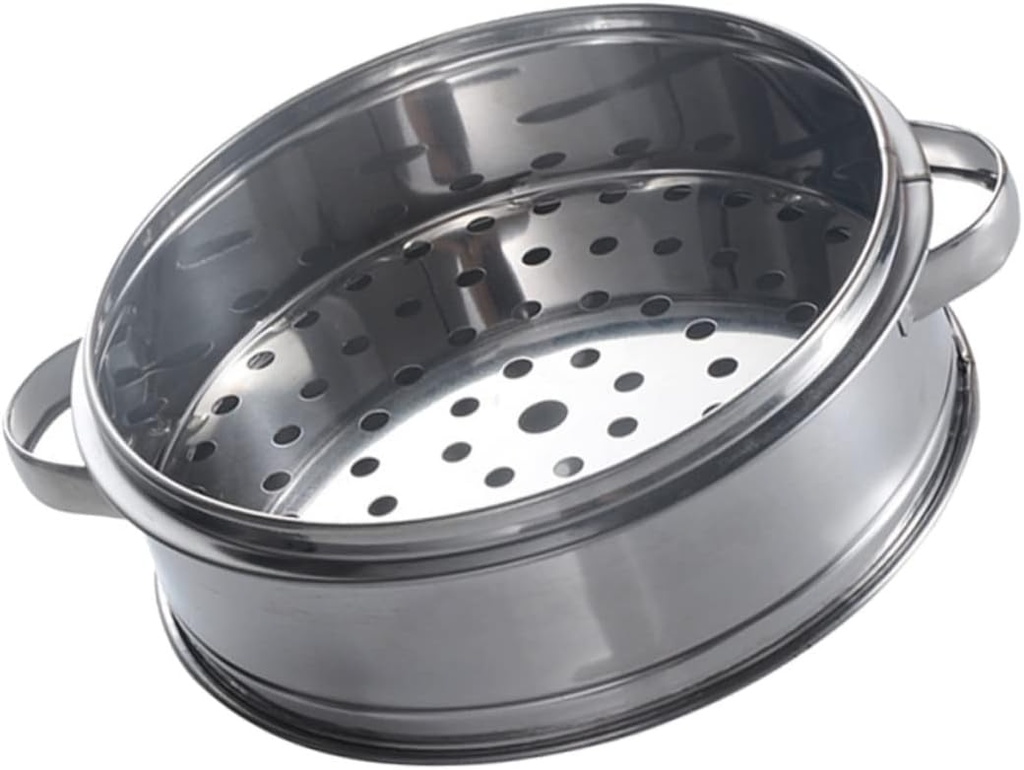 Stainless Steel Food Steamer Basket 22cm Portable Steamer for Home Kitchen for Steamed Buns and Dumplings Sturdy Cookware with Vent Compact and Easy to Use