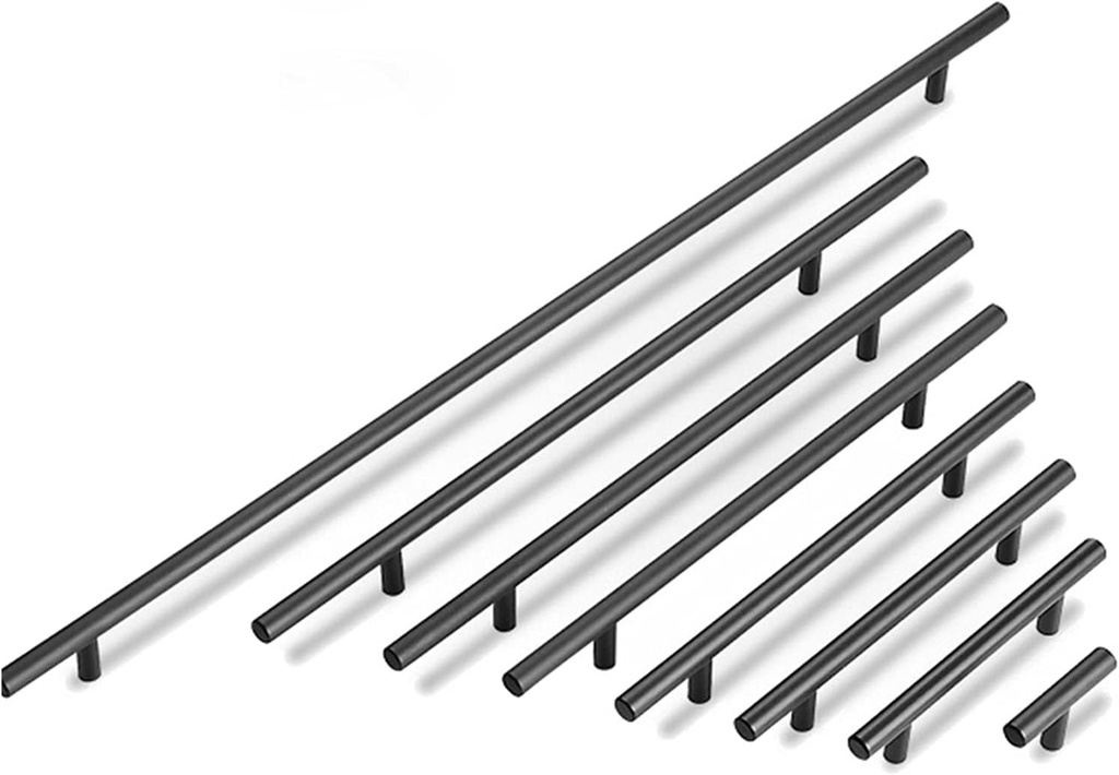 Modern Decorative Hardware Door Handle 10 Piece Set Brushed Golden Kitchen Door Handle Stainless Steel Straight Cabinet Handle Cabinet Handle Furniture Handle (Color : Gold 128mm)