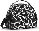 Choco Mocha Cow Print Lunch Bag for Girls, Insulated Lunch Bag for Middle School Girls, Black Preppy Lunch Box for Teen Girl
