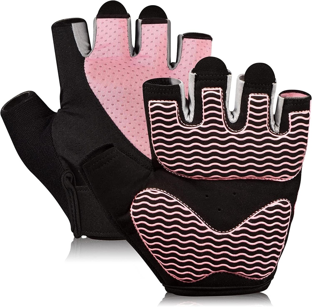 Sunnex Gym Gloves - Fingerless, Breathable Workout Gloves for Weightlifting, Cycling & More