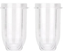 2 PCS Replacement Cups 16OZ Blender Cups Jar 250W for Magic MB1001 Series Juicer Mixer