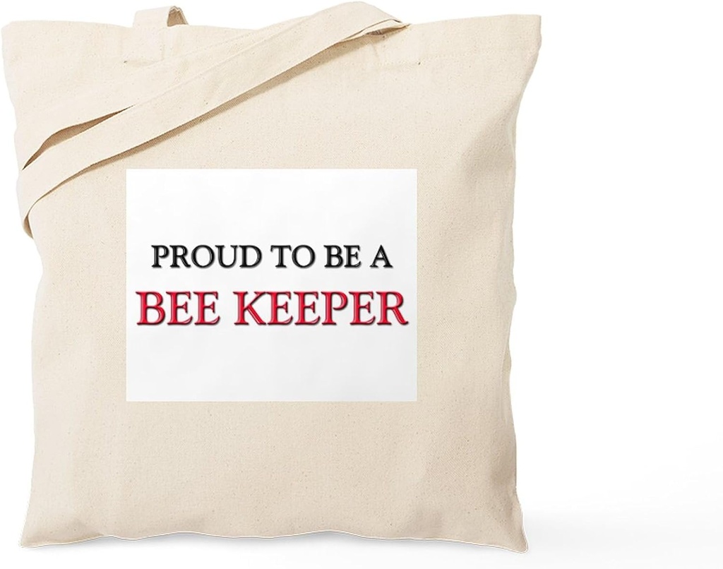 CafePress Proud To Be A Bee Keeper Tote Bag Reusable Natural Beige Canvas Shopping Bag