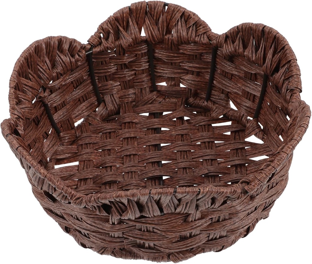 Household Multi-function Fruit Container Woven Storage Basket for Kitchen Counter for Organizing Fruits Bread and Snacks Elegant Design for Home Decor