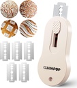 Bread Lame Dough Scoring Tool with Extractable & Magnetic - Sourdough Scoring Tool - Sourdough Bread Baking - Bread Scoring Tool - Scoring Patterns Booklet Includes 5 Bread Razor Blades (Cream)