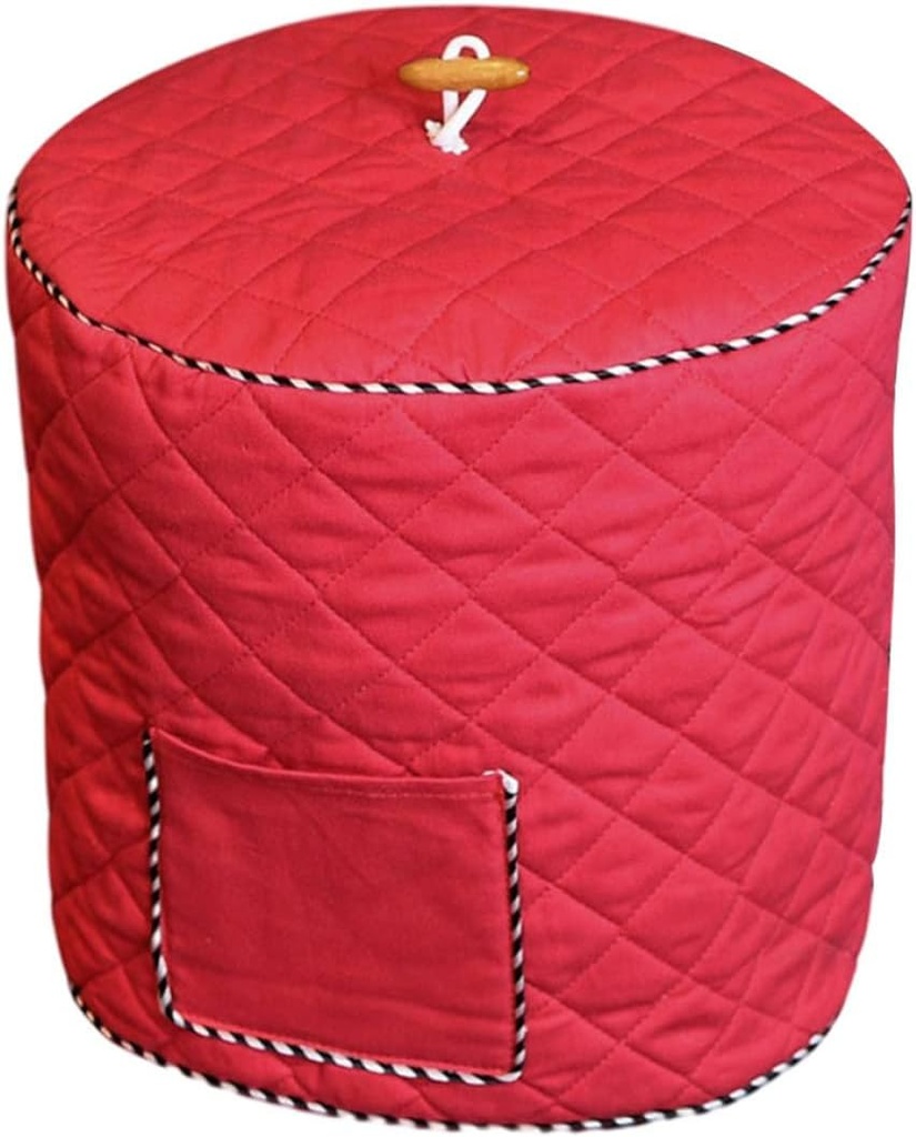 Air Fryer Cover,Cover Anti Dust Cover with Pocket Kitchen Appliance for Accessories 8Quart Red 6 Quart-Red