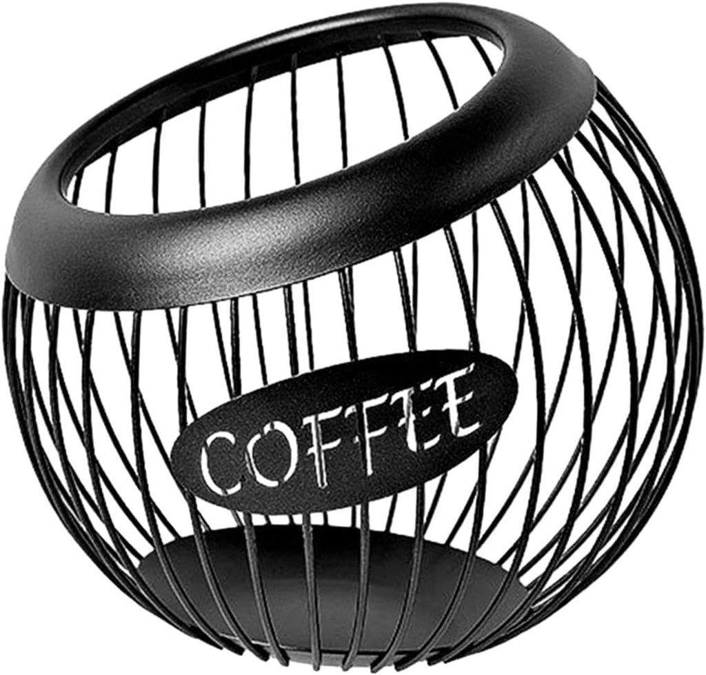 Sleek Coffee Pod Holder: Elegant Storage Solution for Kitchen, black