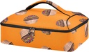 Burbuja Chocolate Cupcakes Casserole Carrier for Hot or Cold Food, Insulated Casserole Carrier Bag Case with Dish Storage, Portable Thermal Tote Bag for Parties Potluck Picnic Camping