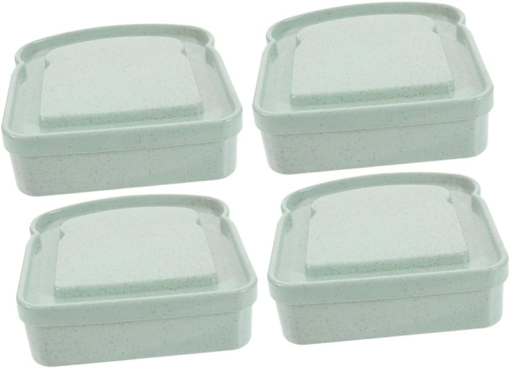 STOBAZA Extra Large Bread Box Sandwich Keeper Small Homemade Bread Storage for Lunch Dinner Picnics