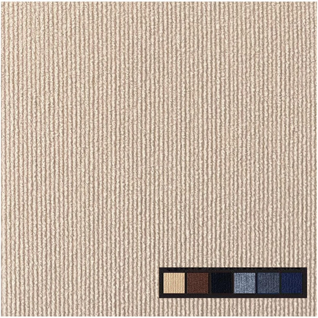 36 Pcs Khaki Carpet Floor Tiles Peel and Stick - 12" x 12", Self Adhesive Carpet Squares for Living Room, Bedroom, Pets Floor Coverage 36 sq ft - Easy to Install, Strong Adhesive