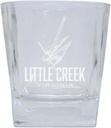 R and R Imports Little Creek Virginia Design Souvenir 10 oz Engraved Whiskey Glass 2-Pack