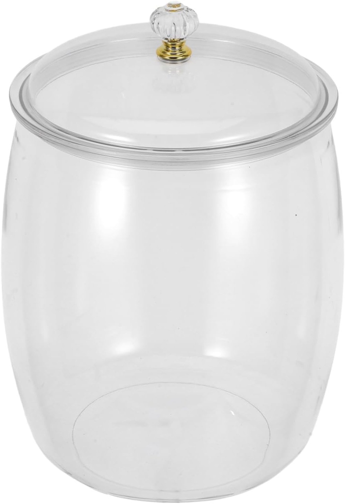 Airtight Plastic Food Storage Jar Multi-function Sealed Container for Candy Cookies and Tea Transparent Design with Random Handle Color Organize Your Home and Kitchen