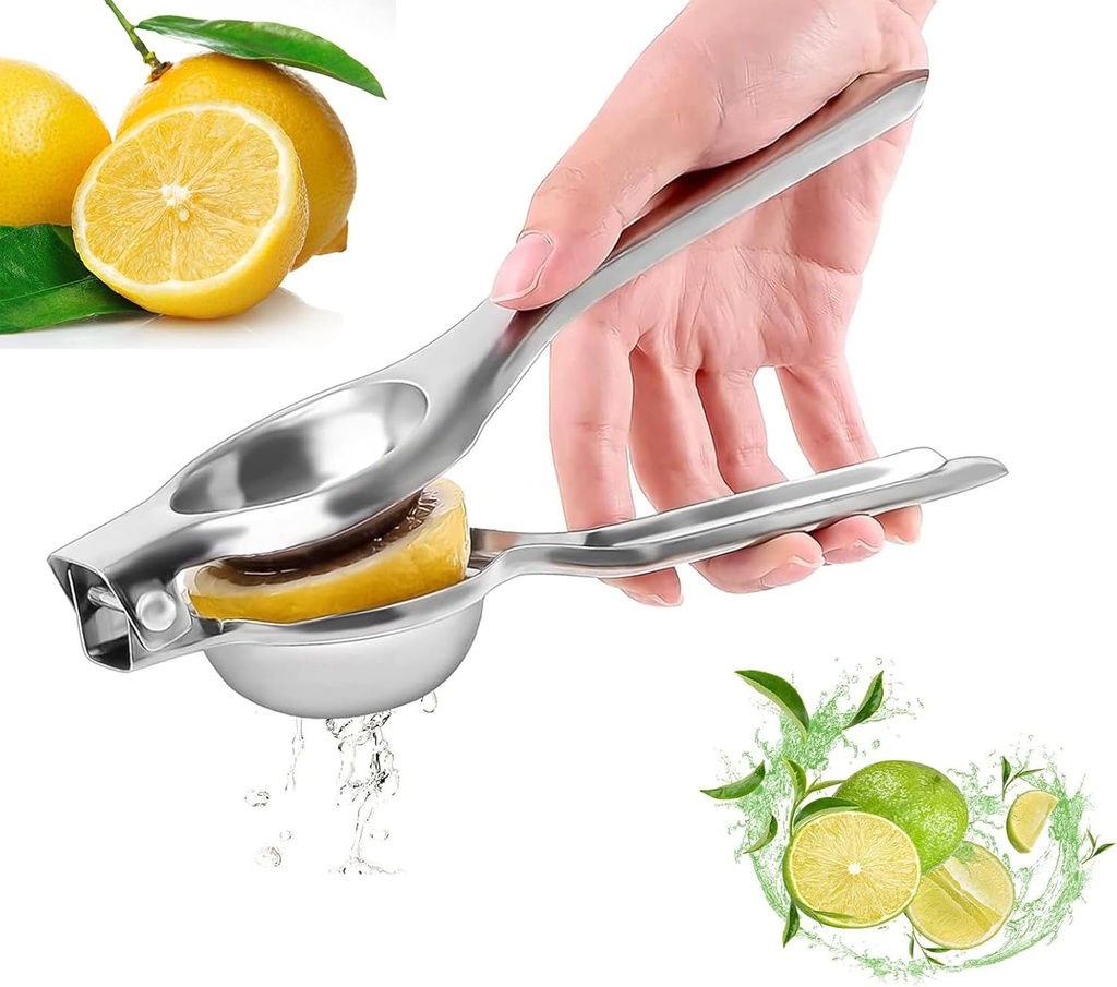 KABAO lemon squeezer lemon juicer lime squeezer citrus juicer citrus squeezer orange juicer squeezer stainless steel juicer hand press, ordinary, Silver, ZZJ2177