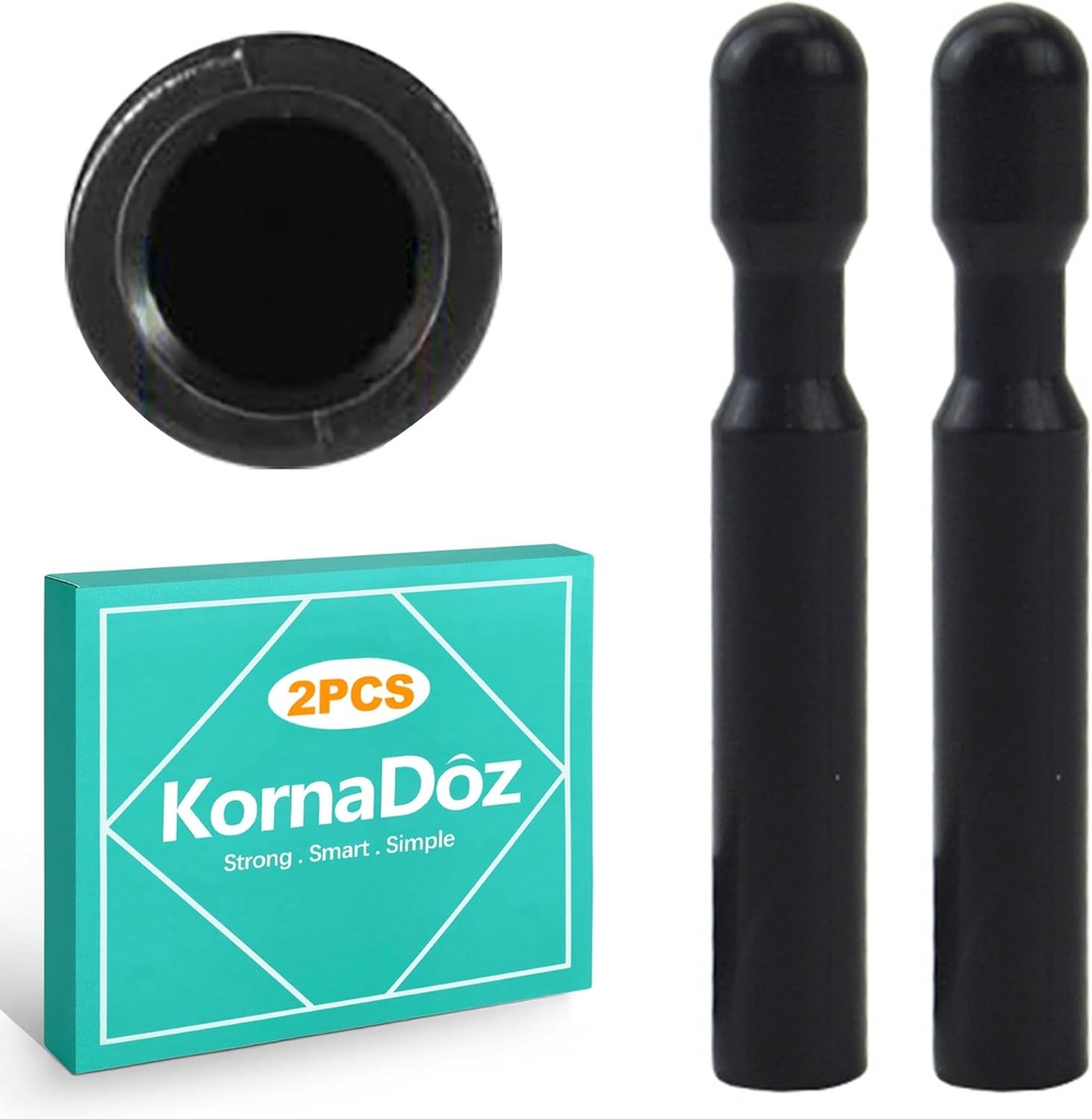 2-Pack F150 Door Lock Pull Knob, Car Door Lock Knobs Compatible with F-150 Accessories 2015-2019 & Raptor, Truck Interior Replacement Pin, Easy Install, Durable Plastic - Black