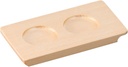 Yamako 16248 Hand-Sake Tray (White Wood), 2 Holes, Made in Japan