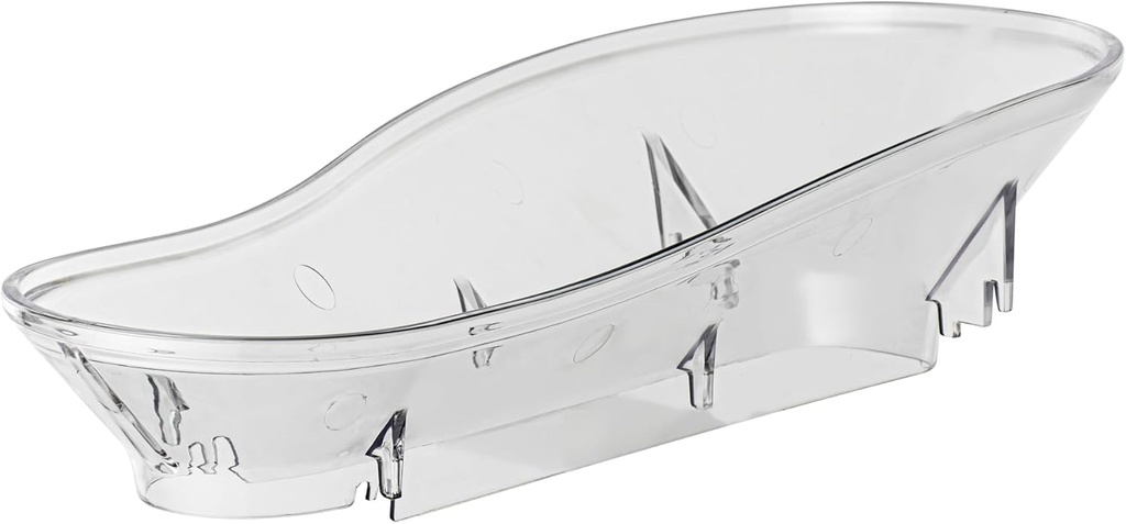 Restaurantware-Met Lux 16.1 x 7.9 x 3.9 Inch Food Funnel, 1 Multipurpose Funnel - Fits 3.4- And 5-Gallon Cereal Dispensers, Unique Shape, Clear Plastic, For Cereals Or Nuts