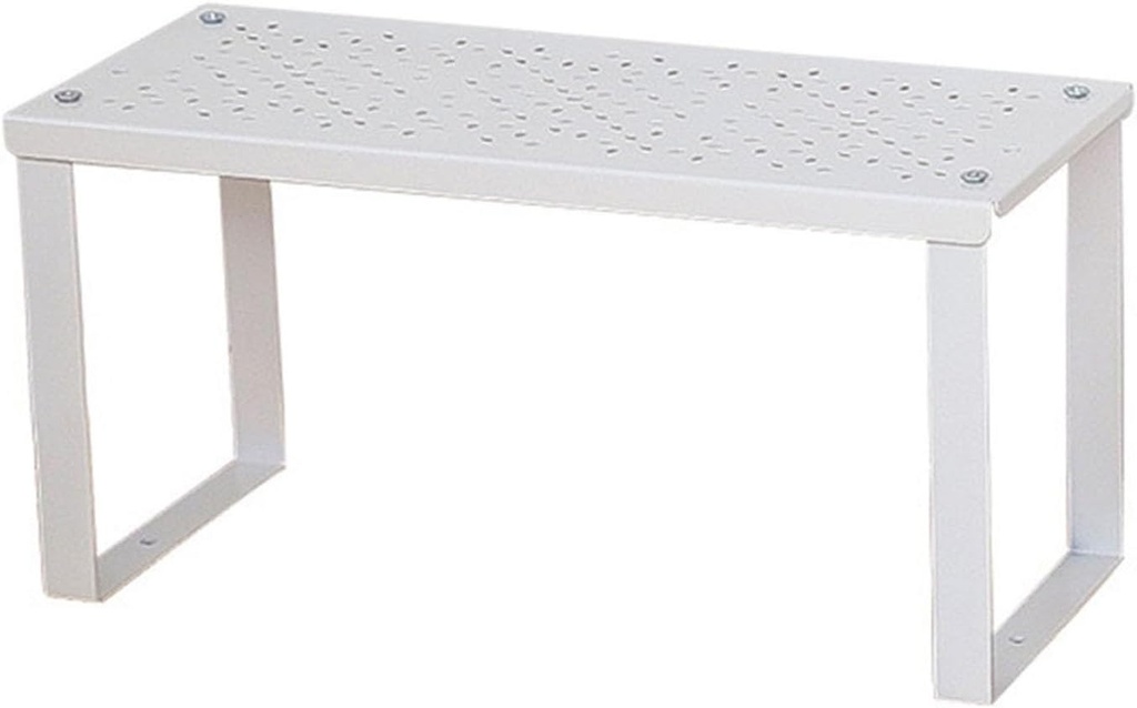 Kitchen Storage Rack Stable Stackable Large Platform Cabinet Organizer Shelf Countertop Sundries Holder Pantry Spices Plate Desk Book Storage Shelf for Pantry, Industrial Black S