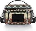 Boho Aztec Insulated Lunch Bag for Men Women Adult, Southwestern Native American Tactical Lunch Box with Adjustable Shoulder Strap, Leakproof Lunch Cooler Tote Bag for Work Office Travel Camping