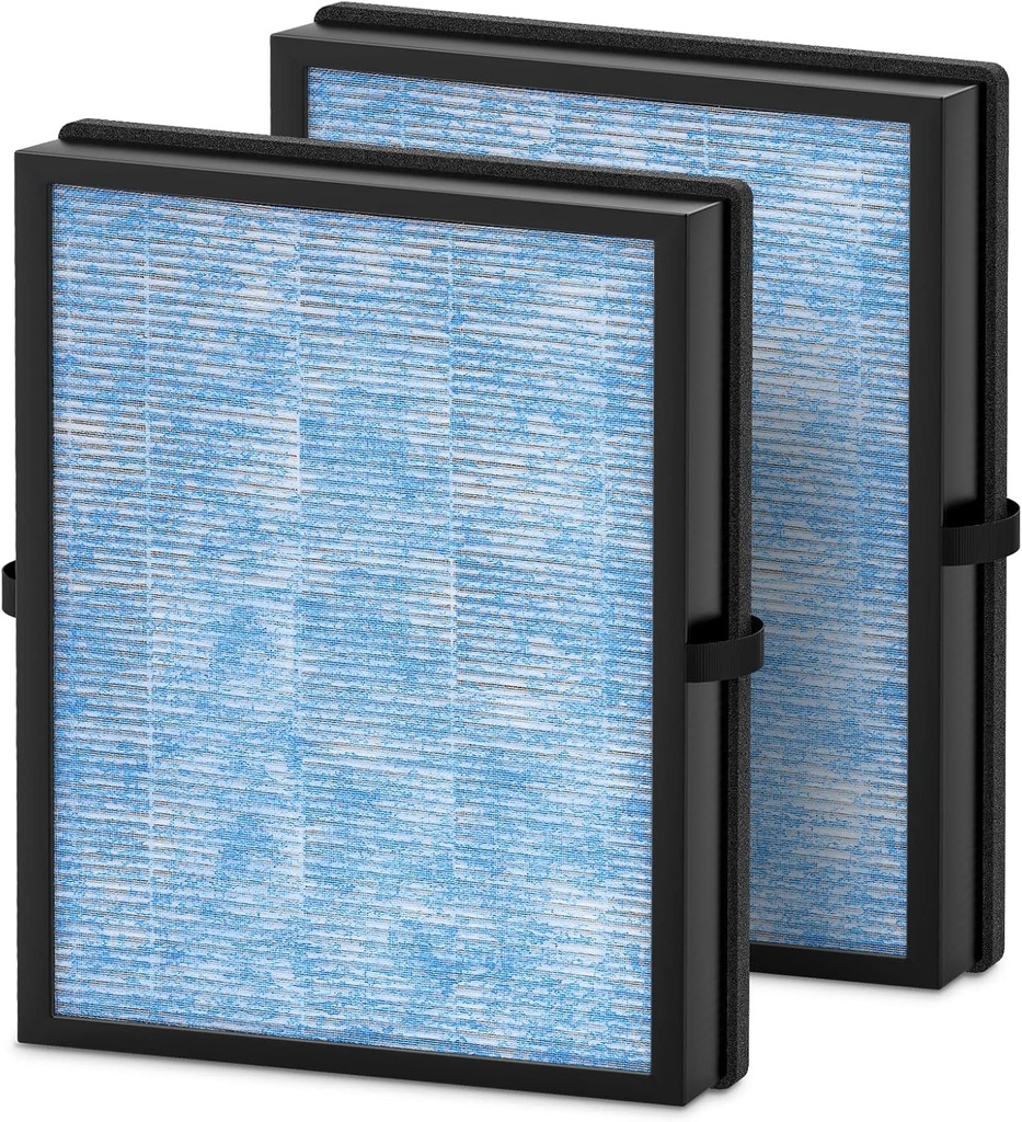 MK04 Filter Compatible with AROEVE MK04 Air Purifier Replacement 4-Layer HEPA Filter for Dust Pet Dander Smoke Pollen for Home and Office Up to 1095 Sq.Ft, MK-04LX MG04JH - Standard Version, 2 Pack
