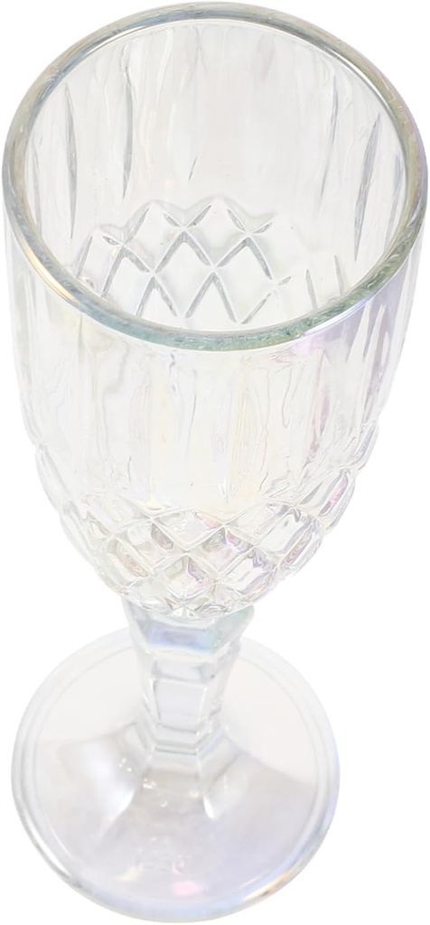 Homoyoyo Colorful Rainbow Goblet Elegant High Foot Glass for Parties Weddings and Special Occasions Cocktails Wine and Celebrations