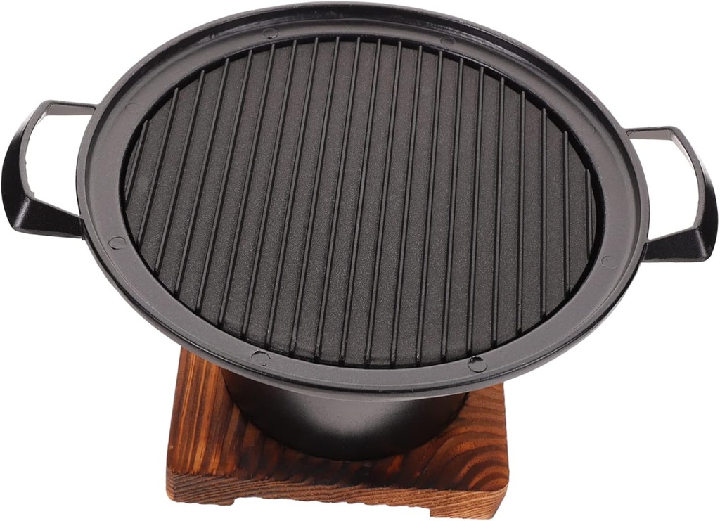 Portable Smokeless Bbq Grill Oven for People Tabletop Outdoor Roasting Stove with Oil Drainage Plate Durable Heat Resistant Mini Barbecue Grill for Camping Backyard and Picnic Use